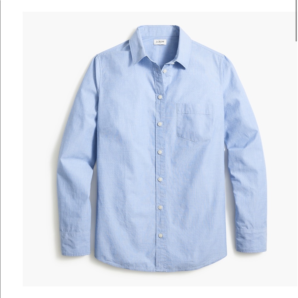 J. Crew Factory Signature-fit button-up shirt in end-on-end cotton AG364
